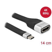 Delock Delock FPC lapos csík kábel USB Type-C - HDMI (DP Alt Mode) 4K 60 Hz 14 cm