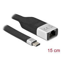Delock Delock FPC lapos csík kábel USB Type-C - Gigabit LAN 10/100/1000 Mbps 15 cm