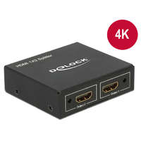 Delock Delock HDMI-elosztó, 1 x HDMI-bemenet > 2 x HDMI-kimenet, 4K