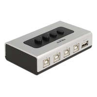 Delock Delock Kétirányú USB 2.0 switch 4 db. B-típusú anya - 1 db. A-típus anya kézi átkapcsolással