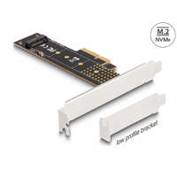  Delock PCI Express x4-kártya - 1 x belső NVMe M.2 Key M 110 mm - alacsony profilú formatényező
