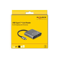 Delock Delock USB Type-C kártyaolvasó SD Express és CFexpress memóriakártyákhoz