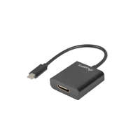  LANBERG USB-C(M) 3.1->HDMI(F) ADAPTERKÁBEL 15CM (DISPLAYPORT ALT MÓD) FEKETE