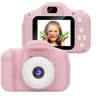  Agfaphoto Realikids Mini fényképezőgép Rózsaszín 2.0&#039;&#039; LCD képernyő - Lítium akkumulátor