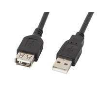 LANBERG Lanberg USB-A 2.0 (apa - anya) kábel 1.8m - Fekete