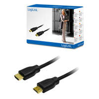 LogiLink LogiLink HDMI Kábel 1.4, 2x HDMI apa, fekete, 1,5m