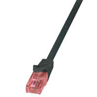 Logilink LogiLink Patch kábel PrimeLine, Cat.6, U/UTP, fekete, 0,25 m