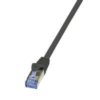 Logilink Logilink Patch kábel PrimeLine, Cat.7 kábel, S/FTP, fekete, 0,25 m
