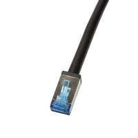 Logilink Logilink Patch kábel, kültéri, Cat.6A, S/FTP, fekete, 0,5 m