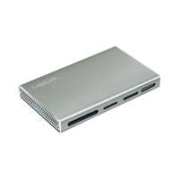  Logilink USB 3.2 Gen1, 5 az 1-ben kártyaolvasó (SD-, microSD-, MS-, CF és M2), alumínium, ezüst