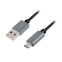 Logilink Logilink USB 2.0 kábel, USB-A/M - Micro-USB/M, nylon, alu, 1 m