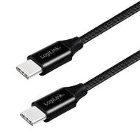 Logilink Logilink USB 2.0 kábel, USB-A/M - Micro-USB/M, szövet, fém, 1 m