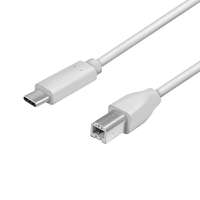 Logilink Logilink USB 2.0 Type-C kábel, C/M - USB-B/M, szürke, 2 m