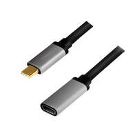 Logilink Logilink USB 3.2 Gen2 Type-C kábel, C/M C/F, 4K, alu, 0,5 m