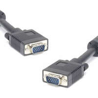 LogiLink LogiLink VGA kábel, HD15/M - HD15/M, 1080p, 2x ferrit, szürke, 1,8 m