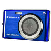  Agfaphoto Kompakt fényképezőgép - 21 Mp - 8x Digitális zoom - Lítium akkumulátor - kék