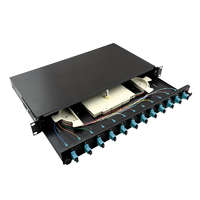 Logilink Logilink Optikai kábel elosztó, 19" (ODF) SC-SX 12 P, fekete