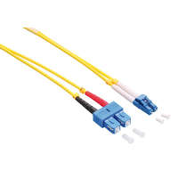 Logilink Logilink Fiber duplex patch kábel, OS2, 9/125 , LC-SC, sárga, 1 m