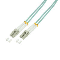 Logilink Logilink Fiber duplex patch kábel, OM3, 50/125 , LC-LC, aqua, 1 m