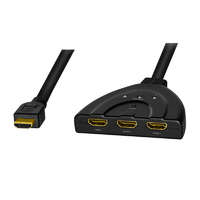Logilink Logilink HDMI kapcsoló, 3 portos, kétirányú (1x3/3x1), 4K/30 Hz, CEC, pigtail