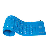 Logilink Logilink Billentyűzet rugalmas vízálló USB + PS/2, kék