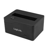 Logilink Logilink USB 3.0 Quickport, 1 Bay, SATA 2,5" HDD/SSD-hez, fekete