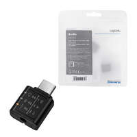 Logilink Logilink USB 3.2 audioadapter EQ-val, USB-C/M 3,5 mm/F-ig, fekete