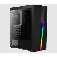  Aerocool HÁZ Aerocool Bolt RGB ATX Fekete Akril üveg