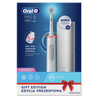 Braun Oral-B Pro 3 3500 elektromos fogkefe Sensi Clean fejjel + útitok, fehér