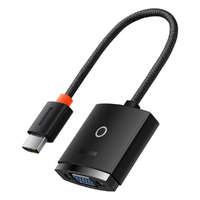 Baseus Baseus Lite Series átalakító adapter HDMI-ról VGA-ra + mini jack 3.5mm és micro USB, fekete (WKQX010101)