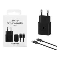 Samsung Samsung EP-T1510N 15W hálózati/fali töltő, USB Type-C - Type-C kábellel (1m), fekete EU