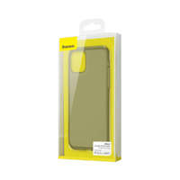 Baseus Baseus iPhone 11 Pro Max tok, Jelly Liquid Silica Gel Protective, átlátszó fekete (WIAPIPH65S-GD01)