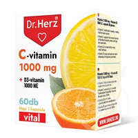 Dr.herz Dr.herz c-vitamin 1000 mg+d3-vitamin 1000 ne kapszula 60 db