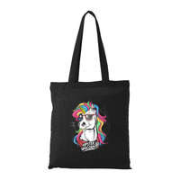  Hipster unicorn - Bevásárló táska Fekete