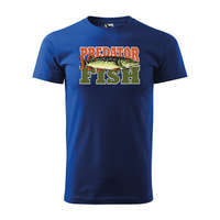  Póló Predator fish mintával Kék M