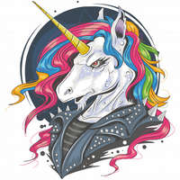  Punk unicorn - Sport táska Fekete