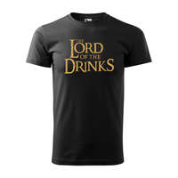 Póló The Lord of the Drinks mintával Fekete L