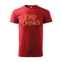  Póló The Lord of the Drinks mintával Piros 2XL