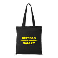  Best dad in the galaxy - Bevásárló táska Fekete