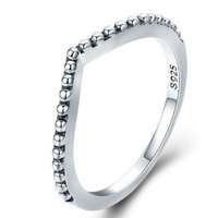 Ékszerkirály Ezüst gyűrű kristályokkal, csepp alakú, 8-as méret