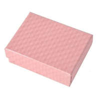 Ékszerkirály Ékszerdoboz strukturált mintával, papír, rózsaszín