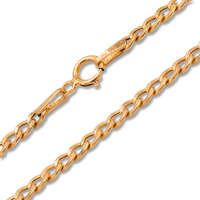 Ékszerkirály 14k arany nyaklánc lapított pancer, 50 cm