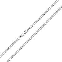 Ékszerkirály Ezüst nyaklánc, figaro, 50 cm uniszex