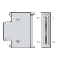 LS Electric APC-CN1NNA L7 CN1 csatlakozó 50P, 3M L7S,L7P,L7C