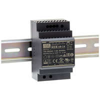 Mean Well HDR-60-24 Mean Well Tápegység Sínre szerelhető DC 24V, 2,5A, 60W, 85-264VAC, 120-370VDC