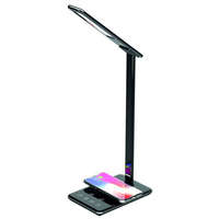 Nedes LED Asztali lámpa JOY 6W Dimmelhető, vez. nélküli töltés, időzítő, USB - DL2301/B