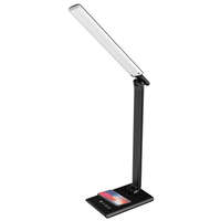 Nedes LED Asztali lámpa MEGGIE 8W Dimmelhető, vez. nélküli töltés, USB - DL3304/B