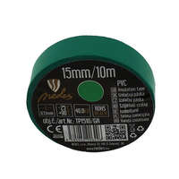 Nedes Szigetelőszalag PVC 15mm/10m zöld - TP1510/GR