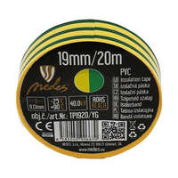 Nedes Szigetelőszalag PVC 19mm/20m sárga/zöld - TP1920/YG