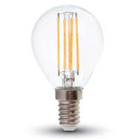 V-TAC V-tac filament lámpa izzó E14 P45 kisgömb A++ meleg fehér